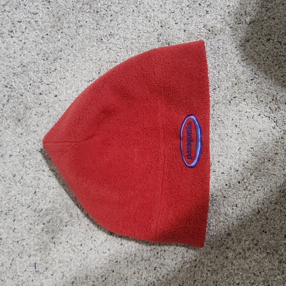 Vintage Patagonia Kids Ree Beanie Red Size Large